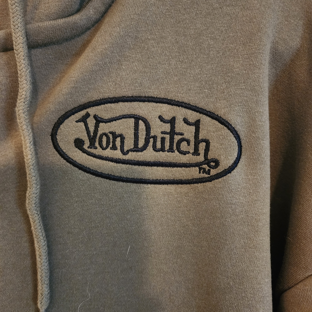 Von Dutch Olive Green Hoodie - Picture 3 of 5